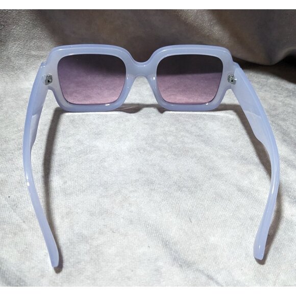 Free People Purple Shadow Side Square Sunglasses - Picture 3 of 8